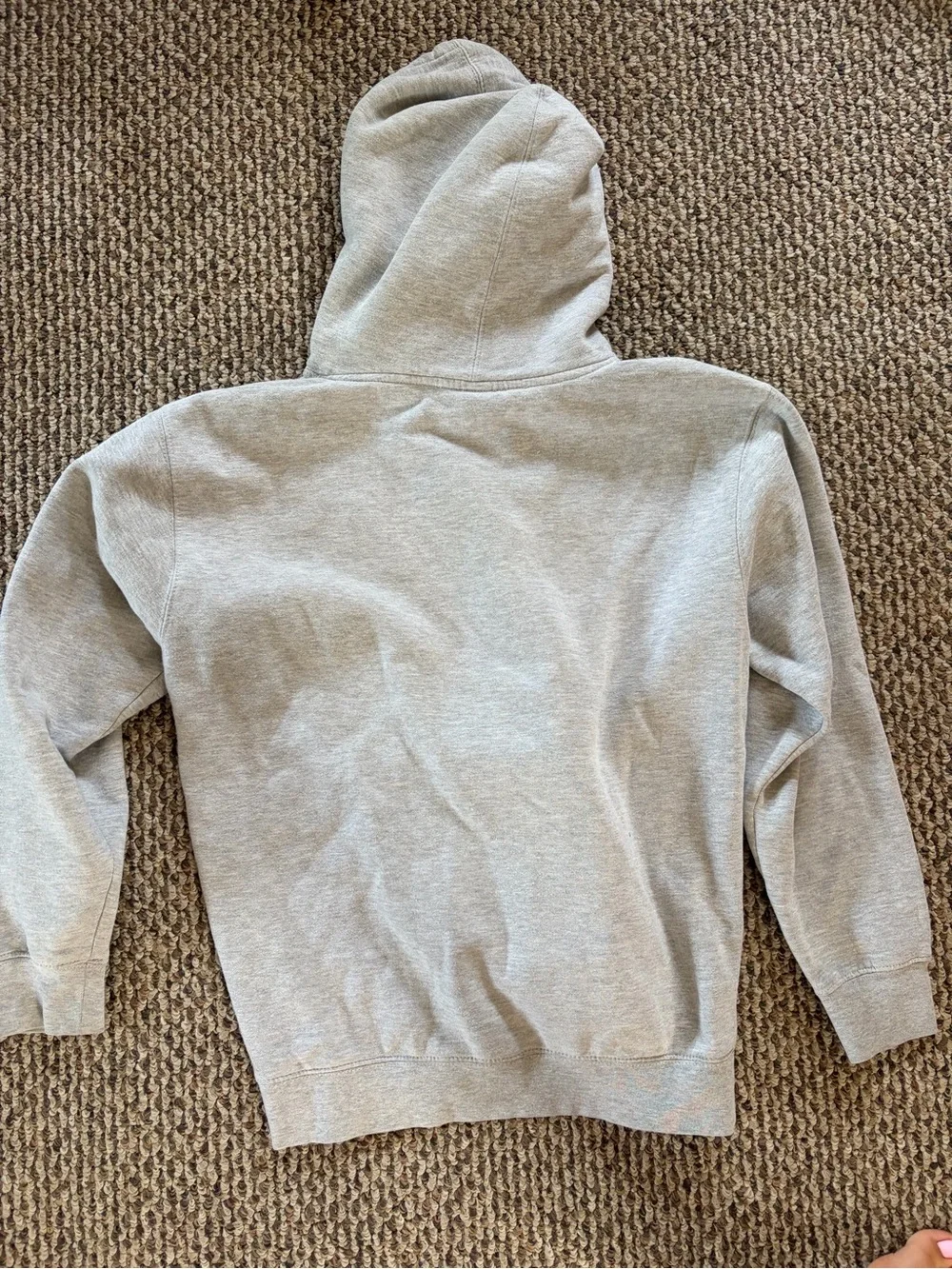 OBEY Men's Light Gray Graphic Hoodie Sweatshirt